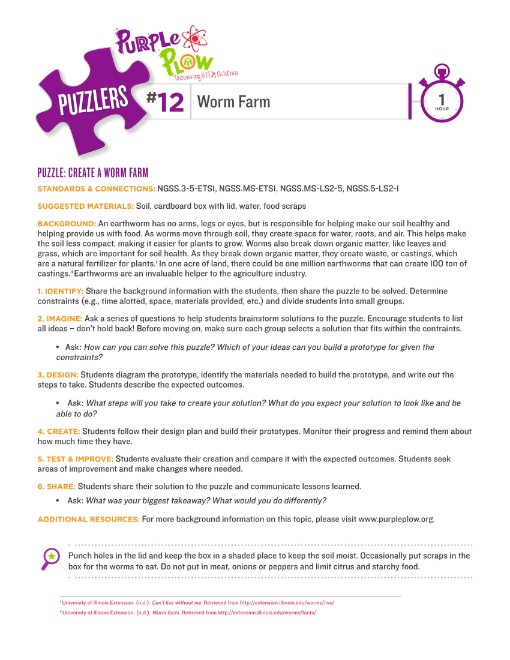 Purple Plow Puzzler Cover