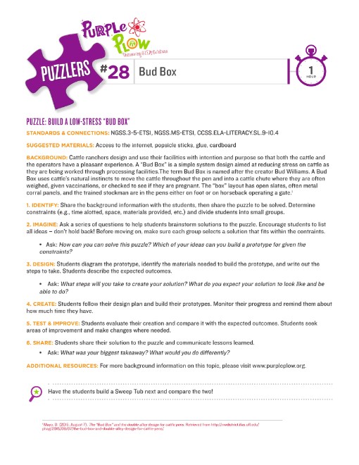 Purple Plow Puzzler Cover