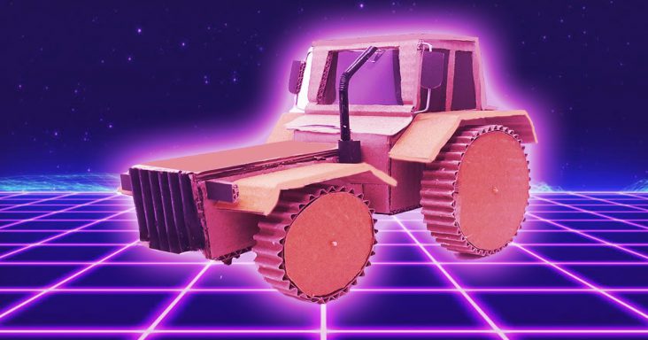 Cardboard Tractor